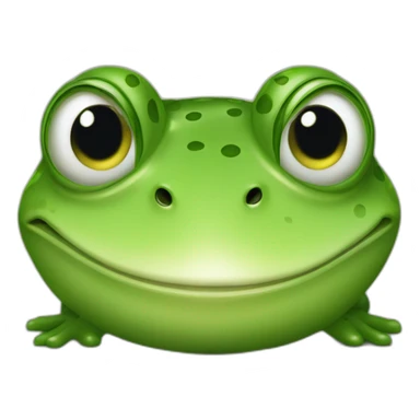 Une grenouille regarde une sourie sticker