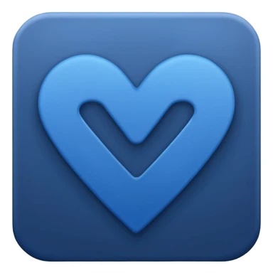 Dark blue checkmark for social media. sticker