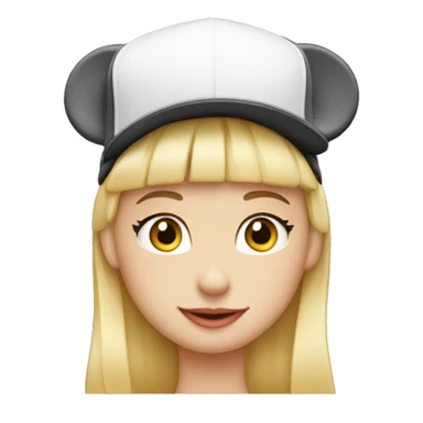 Gars blond coupe casquette with mickey mouse ears sticker