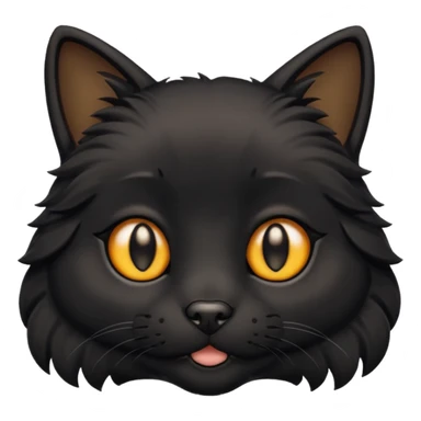 Black cat mixed with dog sticker
