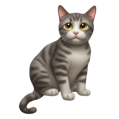 the cat is lying on the refrigerator sticker