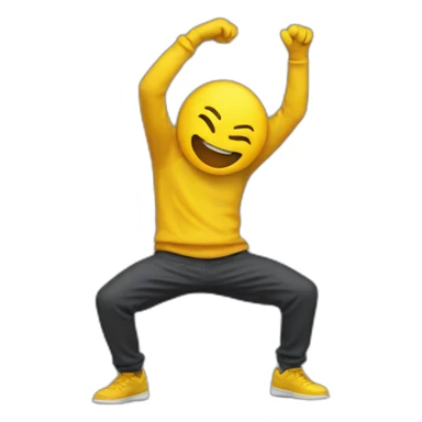 Yellow round Dabbing sticker