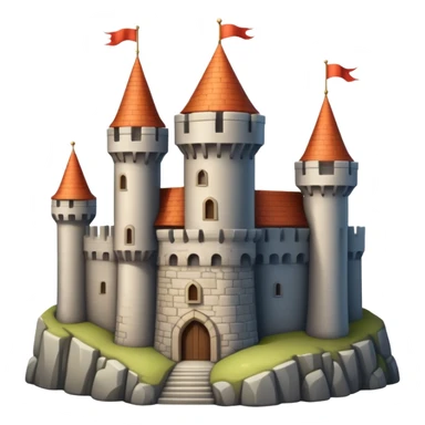 medieval castle with towers sticker