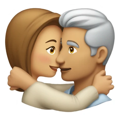 Kisses to a man sticker