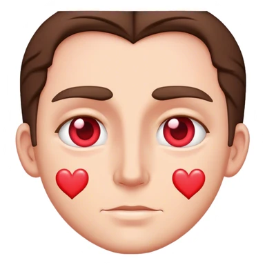 La cara de blake con corazones en los ojos sticker