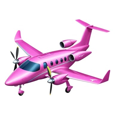 tiny pink (RGB: 220, 20, 120) turboprop/electric hybrid aircraft sticker