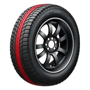 tyre marks red sticker