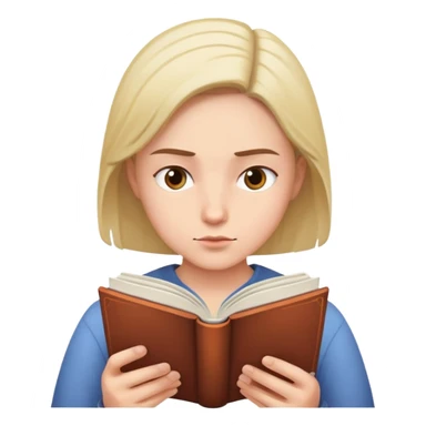 persona leyendo o escribiendo sola sticker