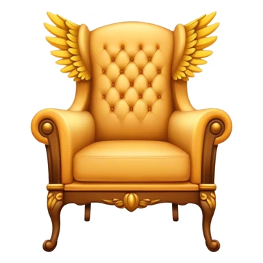 winged armchair sticker