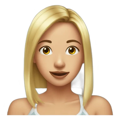 girl in bathroom mirror selfie sticker