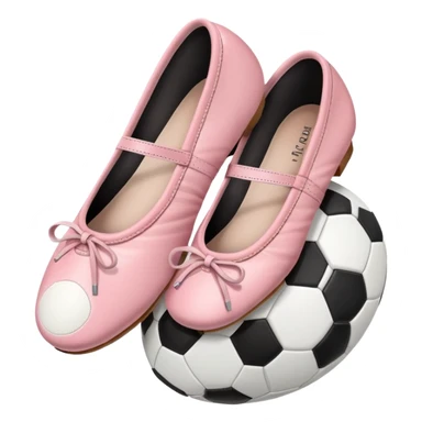 Ballet shoes and soccer ball sticker