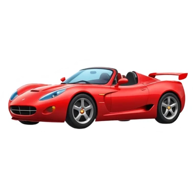 red sports car sticker