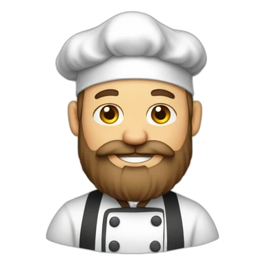 Bearded chef sticker
