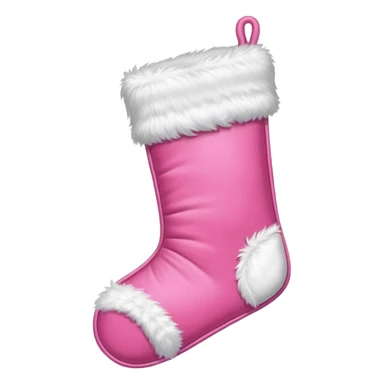 an aesthetic pink  christmas stocking sticker