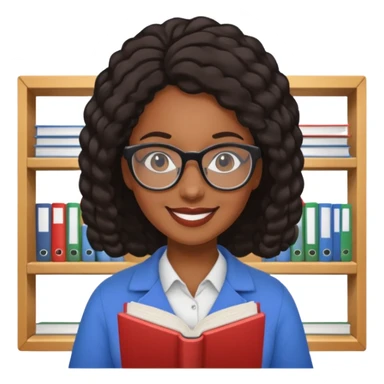 Bookstore Clerk black woman sticker