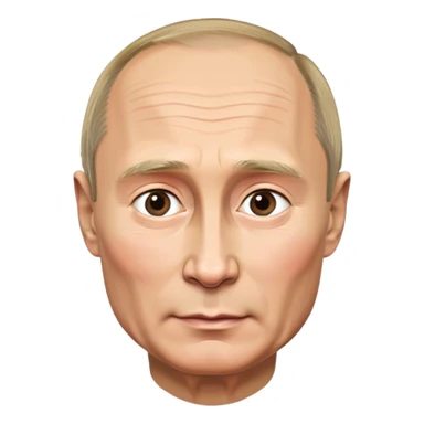 Vladimir Putin face sticker