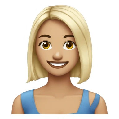 Cara feliz com juliette sticker