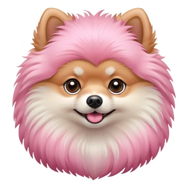 All Pink Pomeranian  sticker