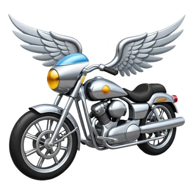 bike with wings sticker