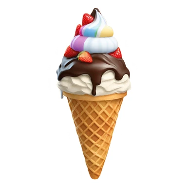 Ice cream scoop in the city sticker