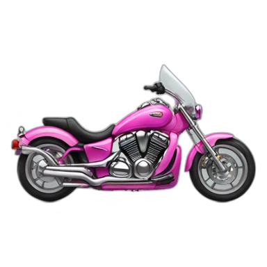 drag motorbike with pink nitroglycerin sticker