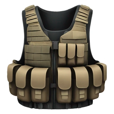 black Tactical gear only vest without too many pocket sticker