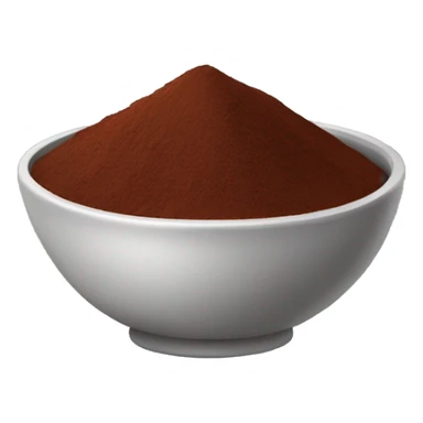 bowl of cocoa powder sticker
