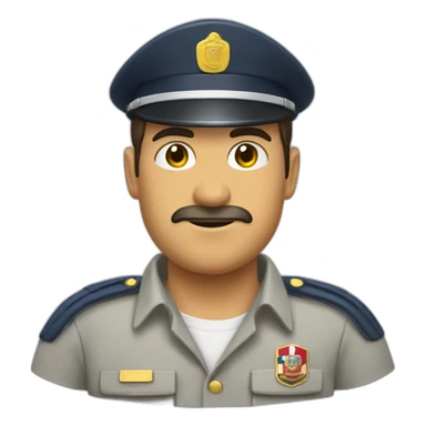 Guardia trabajo uniforme verano chile sticker