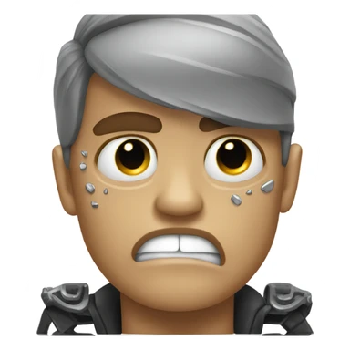 crying terminator, make tears visible, make him look friendly sticker