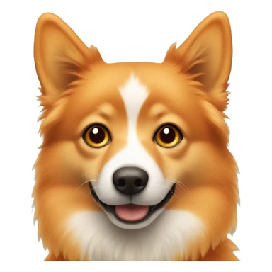 orange spitz with beige nose sticker