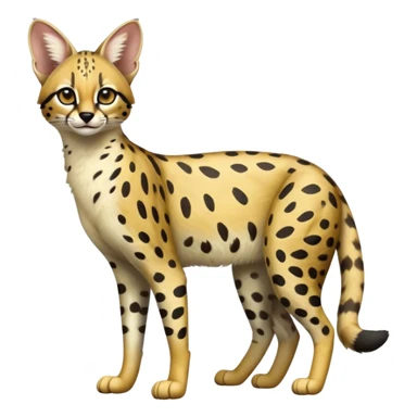 Serval-Genet-Ocelot-hybrid, full body sticker