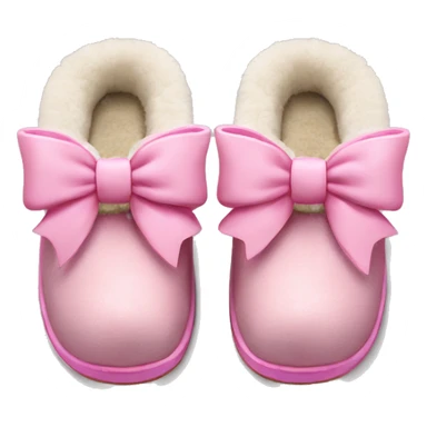pink ￼ bow Ugg slippers sticker
