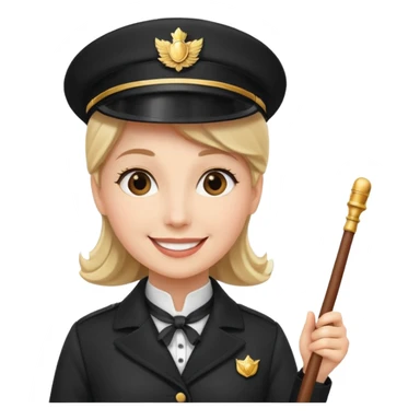 Female conductor emoji sticker