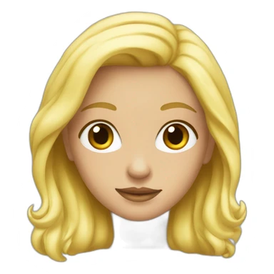 fille blonde sweat capuche sticker