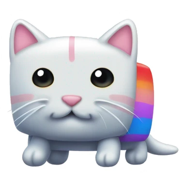 Nyan Cat with caption or text "overlay" sticker
