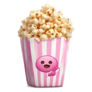Popcorn pink sticker