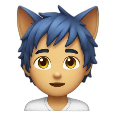 local catboy thinking sticker