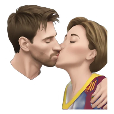 messi kissing margaret tatcher sticker