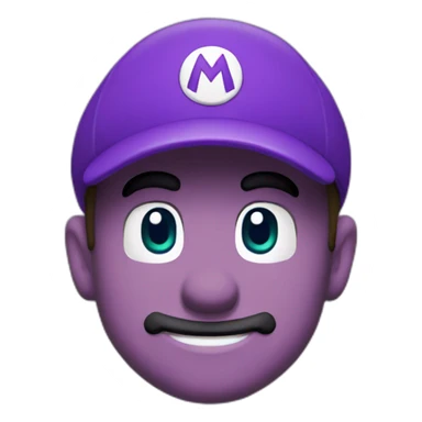 super mario purple cap without super mario sticker