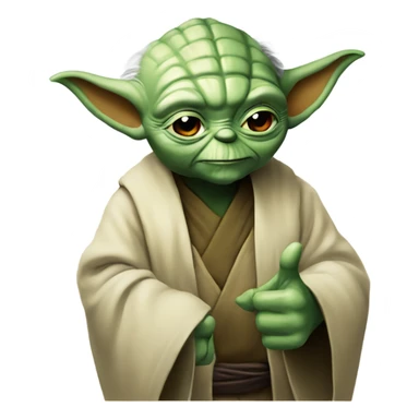 Master Yoda gives a thumbs up sticker