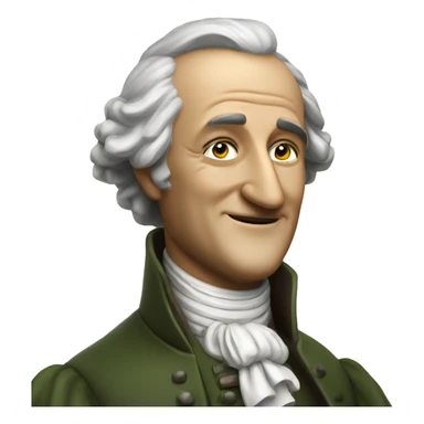 Goethe with thumbs up sticker