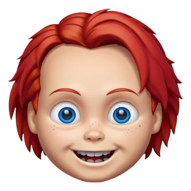 Un emojin de chuky sticker
