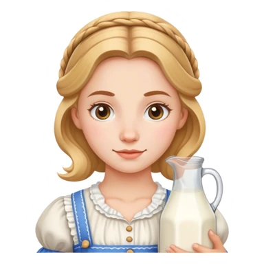 milk maid sticker