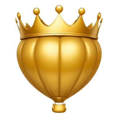 Balón con corona sticker