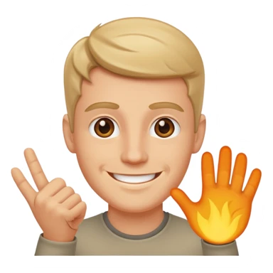 White guy flashing the camera sticker