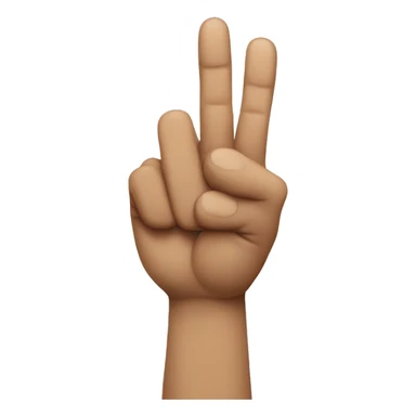 man with crossed fingers sticker