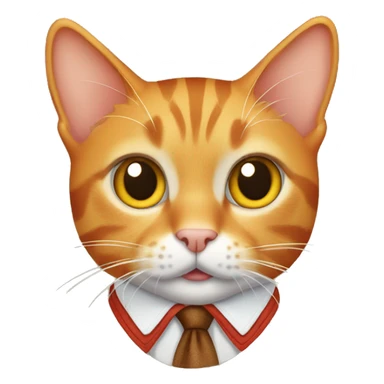Orange tabby cat wearing lederhosen  sticker