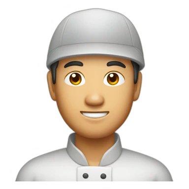 asian rice man sticker