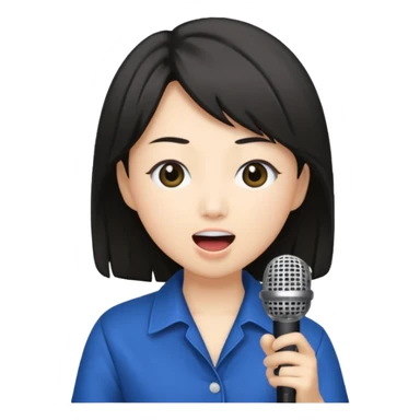 miki matsubara stay with me microphon emoji sticker