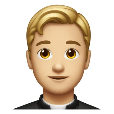 young american catholic priest sticker